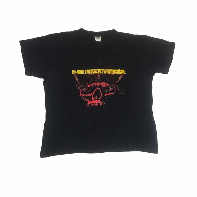 Vintage Men's T-shirt - Black - XL on Productcaster.