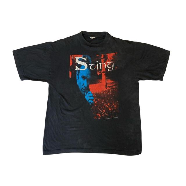 Vintage Men's T-shirt - Black - XL on Productcaster.