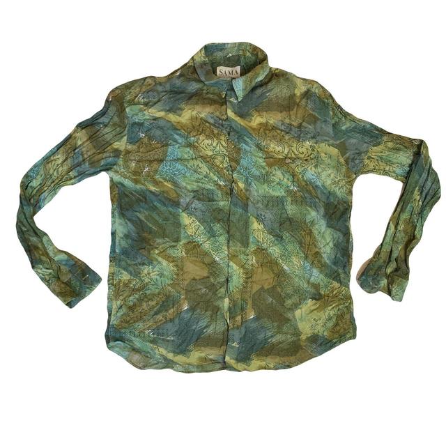 Vintage Men's Shirt - Green - XL on Productcaster.