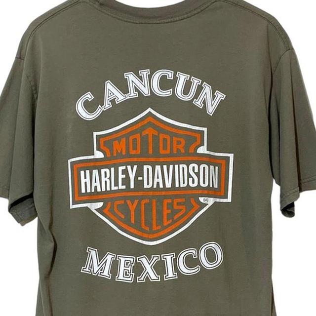 Harley Davidson Men's T-shirt - Khaki - L on Productcaster.