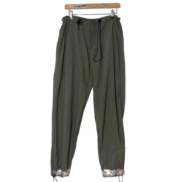 Vintage Women's Embroidered Trousers - Khaki - One size on Productcaster.