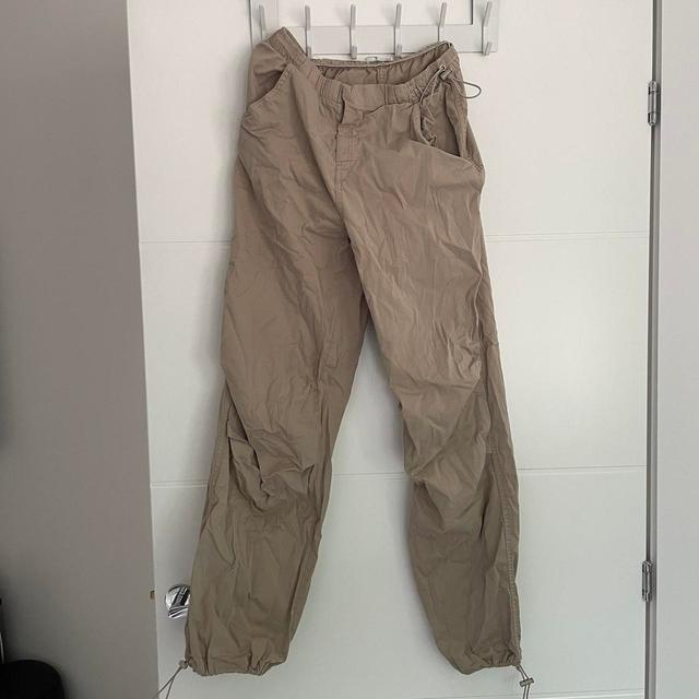 Pull&Bear Women's Trousers - Tan/Cream - S on Productcaster.