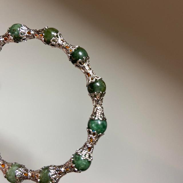 Handmade Women's Bracelet - Green/Khaki on Productcaster.