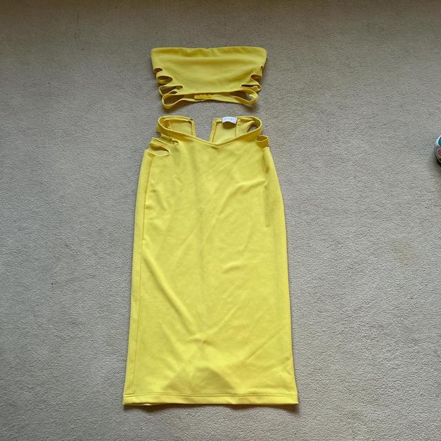 Meshki Women's Bodycon Dress - Yellow - XS on Productcaster.