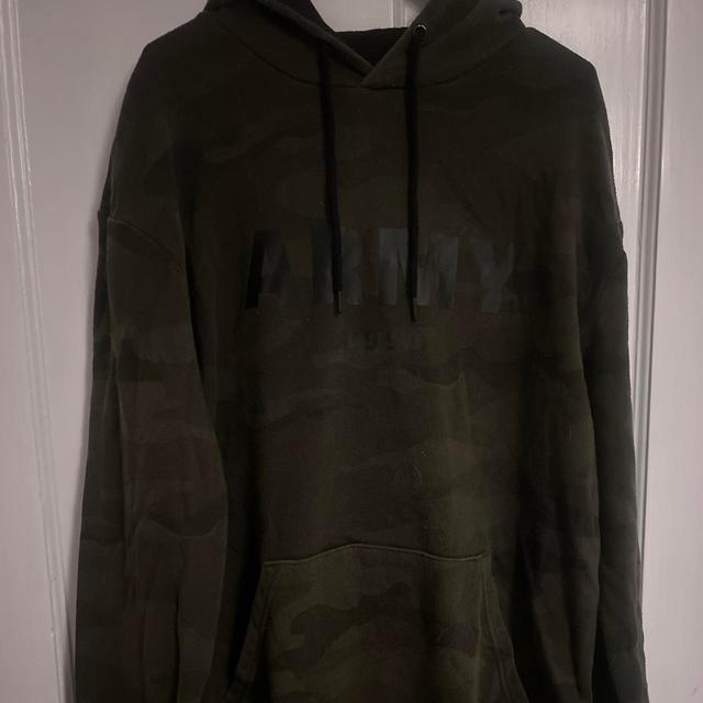 Primark Men's Hoodie - Khaki/Green - L on Productcaster.