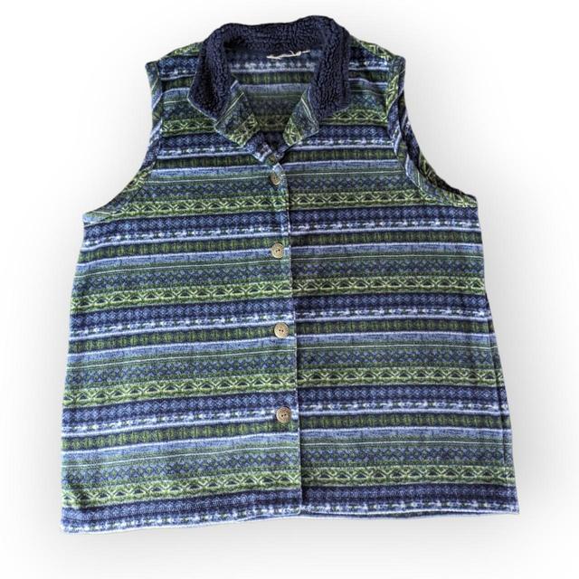 Vintage Men's Gilet - Blue - L on Productcaster.