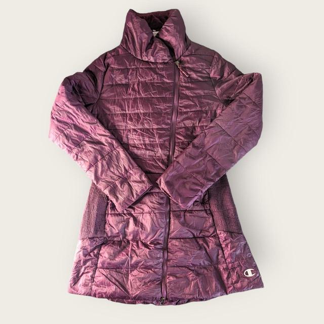 Champion Women's Puffer - Burgundy - S on Productcaster.