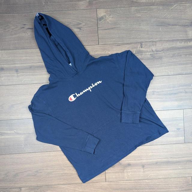 Champion Women's Hoodie - Navy - L on Productcaster.