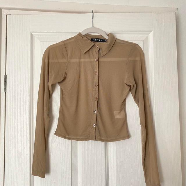 Motel Women's Shirt - Tan - XS on Productcaster.