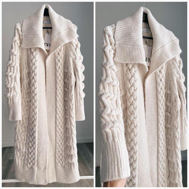 Zara Women's Cardigan - Cream/White - M on Productcaster.