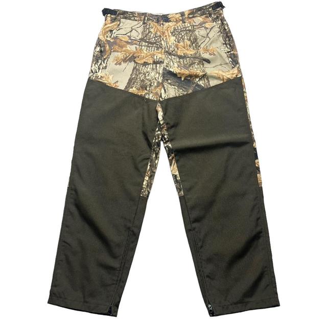 Realtree Men's Straight leg Cargo Trousers - Green/Khaki - 36" on Productcaster.