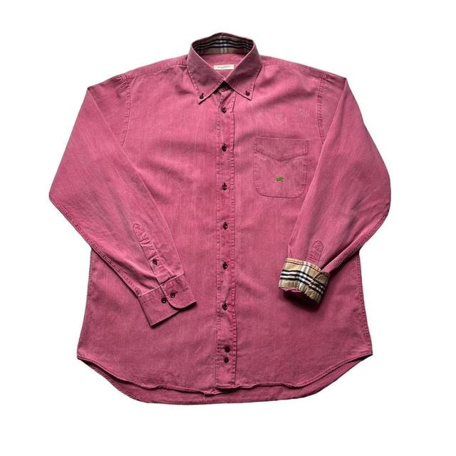 Burberry Men's Shirt - Pink - M on Productcaster.