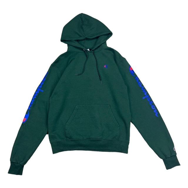 Champion Men's Hoodie - Green - S on Productcaster.