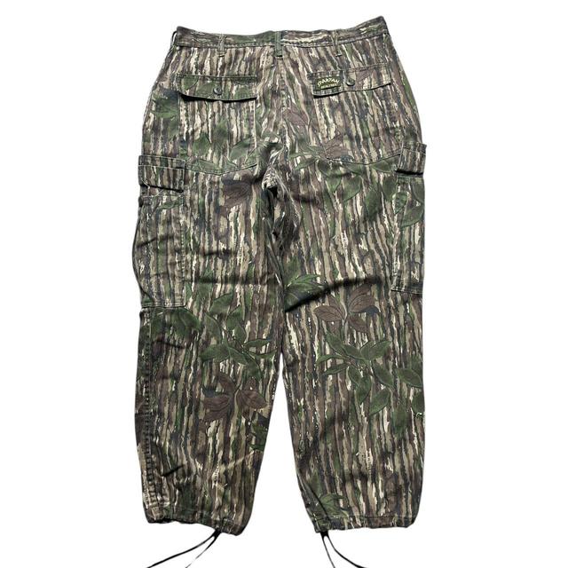 Realtree Men's Straight leg Cargo Trousers - Green/Khaki - 36" on Productcaster.