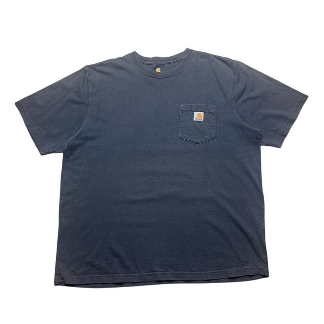 Carhartt Men's T-shirt - Navy/Blue - XL on Productcaster.