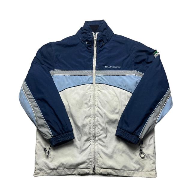 Billabong Men's Bomber Jacket - Blue/Cream - XL on Productcaster.