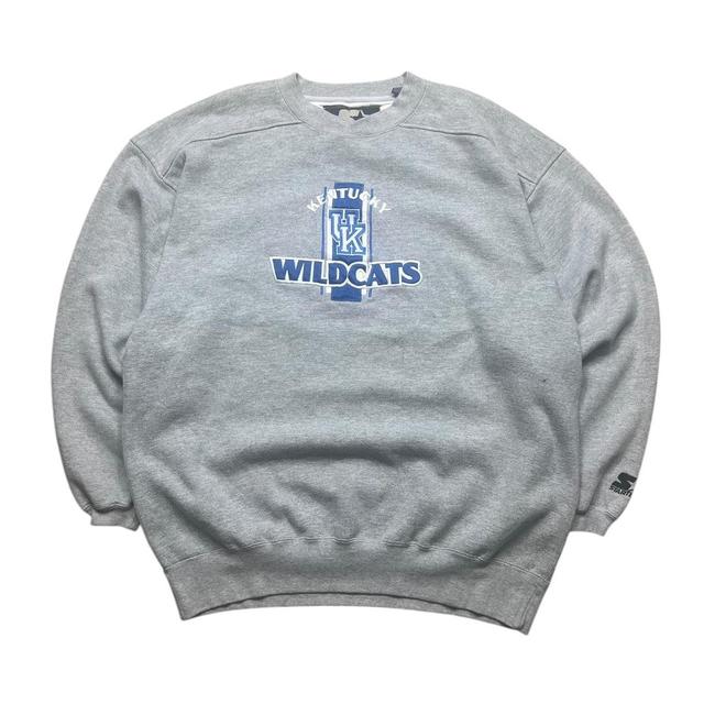 Starter Men's Sweatshirt - Grey/Blue - XL on Productcaster.