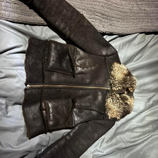 Women's Faux fur Jacket - Brown - UK 8 on Productcaster.