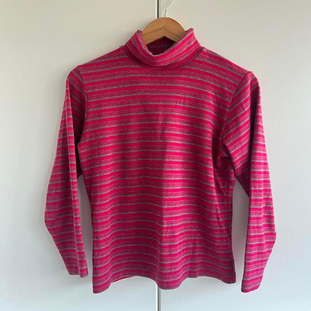 Vintage Women's Jumper - Pink/Grey - S on Productcaster.