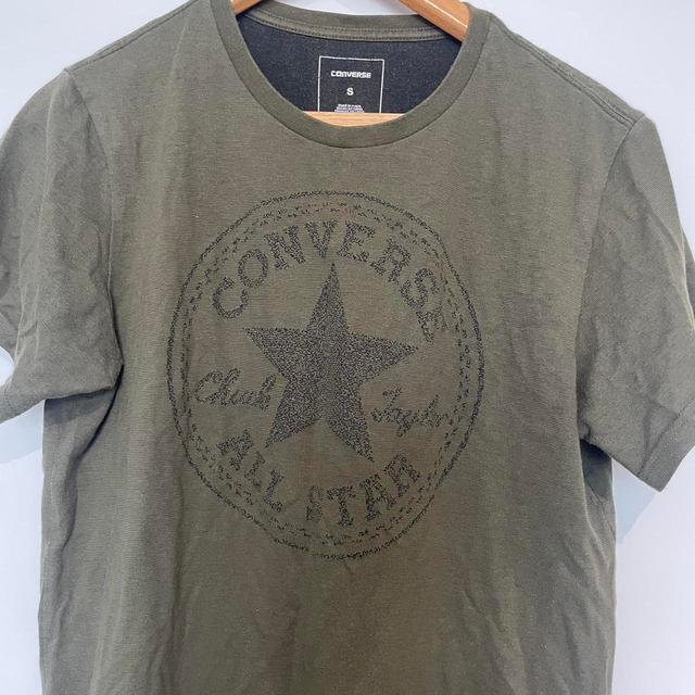 Converse Women's T-shirt - Khaki - S on Productcaster.