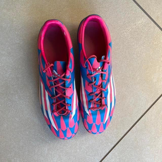 Adidas Men's Boots - Pink/Blue - UK 10 on Productcaster.