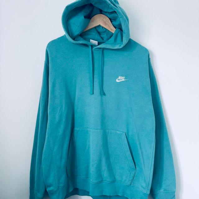 Nike Men's Hoodie - White/Blue - L on Productcaster.