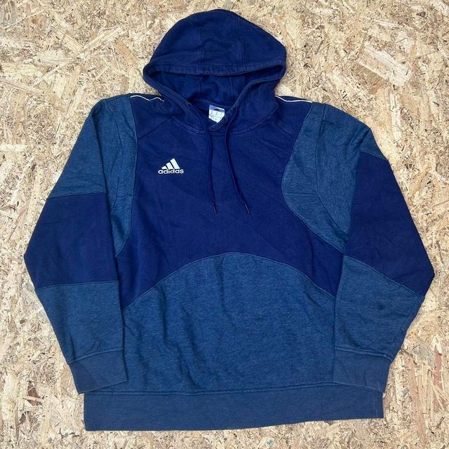 Adidas Men's Sweatshirt - Blue/Navy - XL on Productcaster.