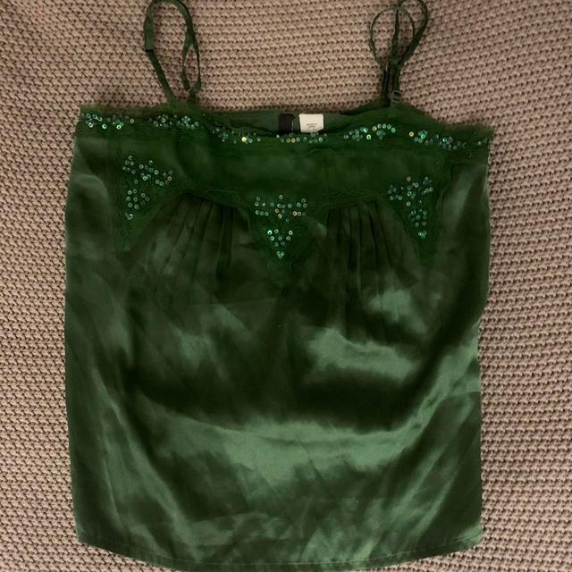 H&M Women's Blouse - Green - 8 on Productcaster.