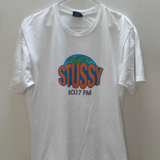 Stüssy Men's T-shirt - White - M on Productcaster.