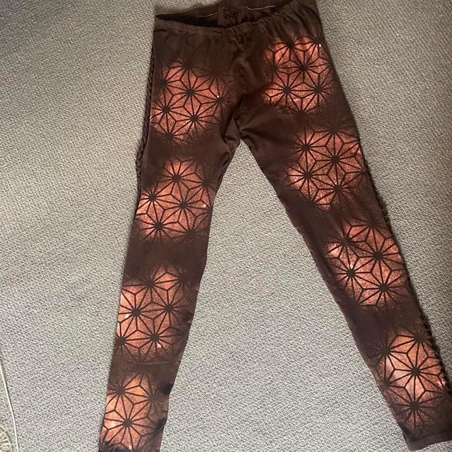 Women's Leggings - Brown/Orange - L on Productcaster.