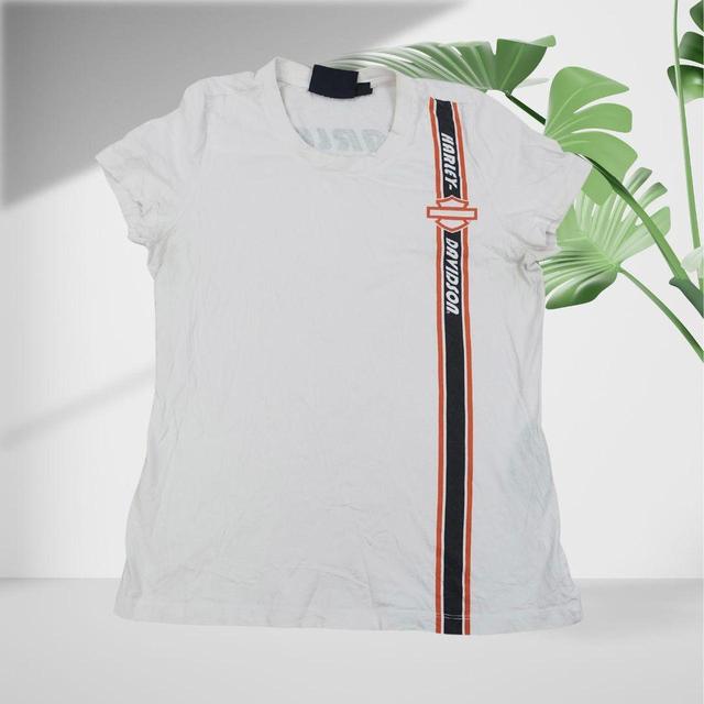 Harley Davidson Women's Shirt - White - M on Productcaster.