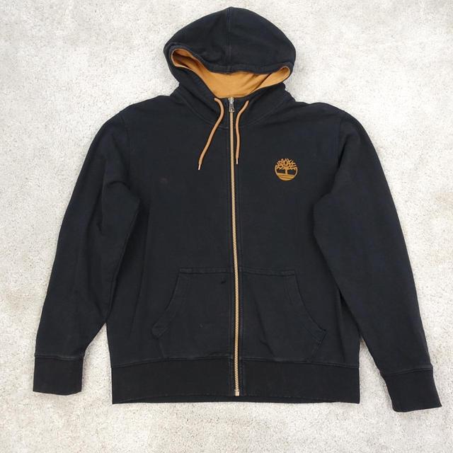 Timberland Men's Hoodie - Orange/Black - L on Productcaster.