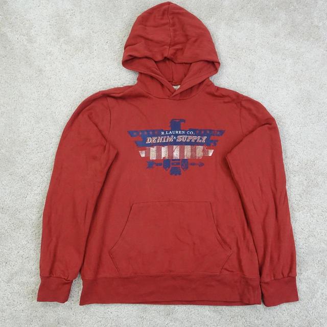 Vintage Men's Hoodie - Red - L on Productcaster.