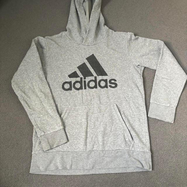 Adidas Men's Hoodie - Grey - L on Productcaster.