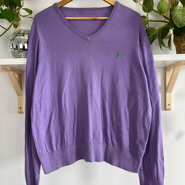 Polo Ralph Lauren Men's Jumper - Purple - L on Productcaster.