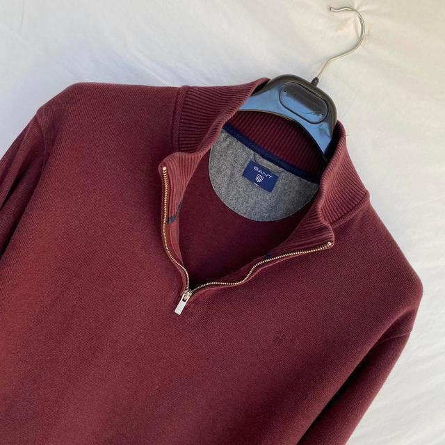 GANT Men's Jumper - Burgundy - L on Productcaster.