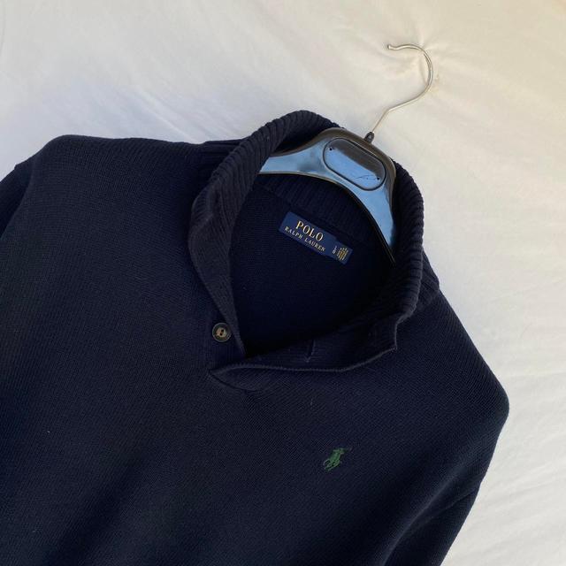 Ralph Lauren Men's Jumper - Green/Navy - L on Productcaster.