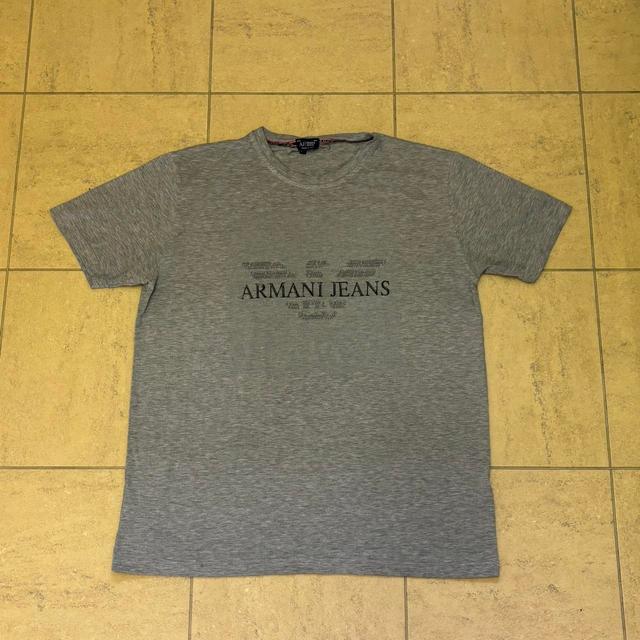 Armani Jeans Men's T-shirt - Grey - L on Productcaster.