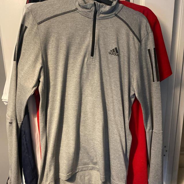 Adidas Men's Sweatshirt - Grey - S on Productcaster.