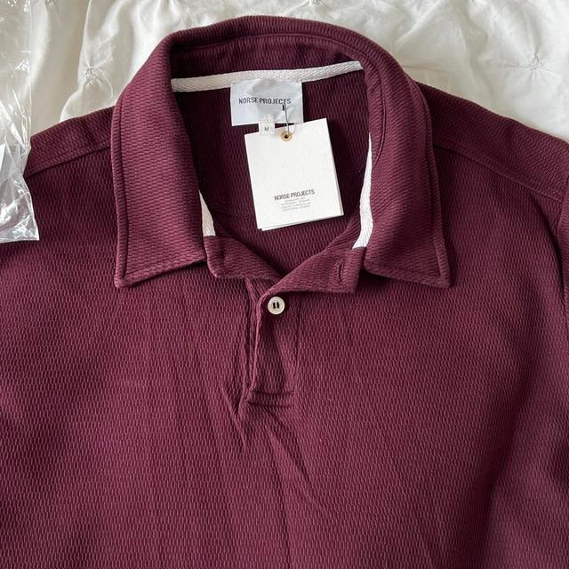 Norse Projects Men's Polo shirt - Burgundy - M on Productcaster.