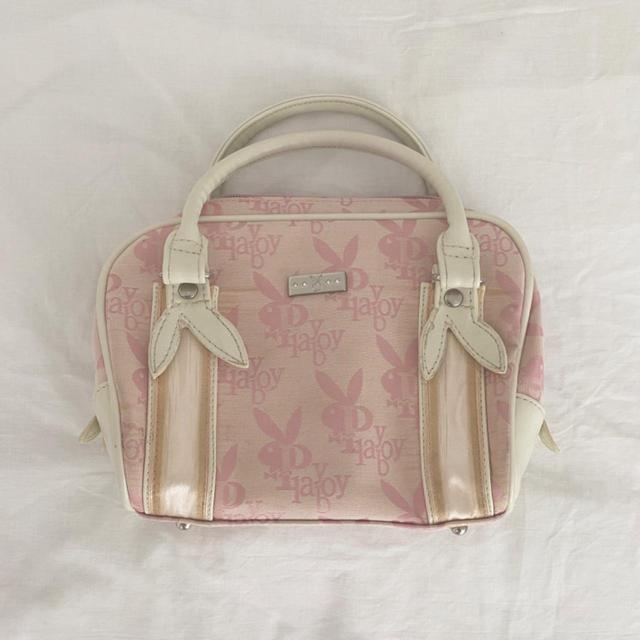 Playboy Women's Shoulder bags - Pink/White on Productcaster.