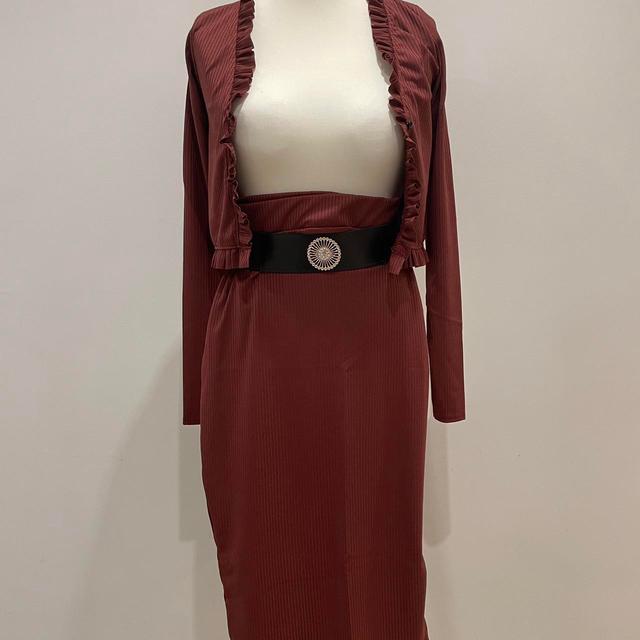 Missguided Women's Suit - Burgundy - 8 on Productcaster.