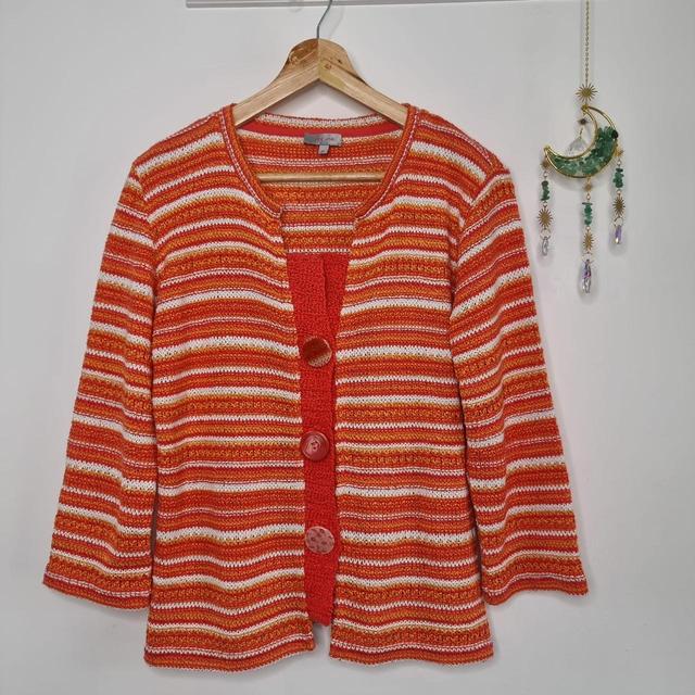 Per Una Women's Cardigan - Orange/Multi - M on Productcaster.