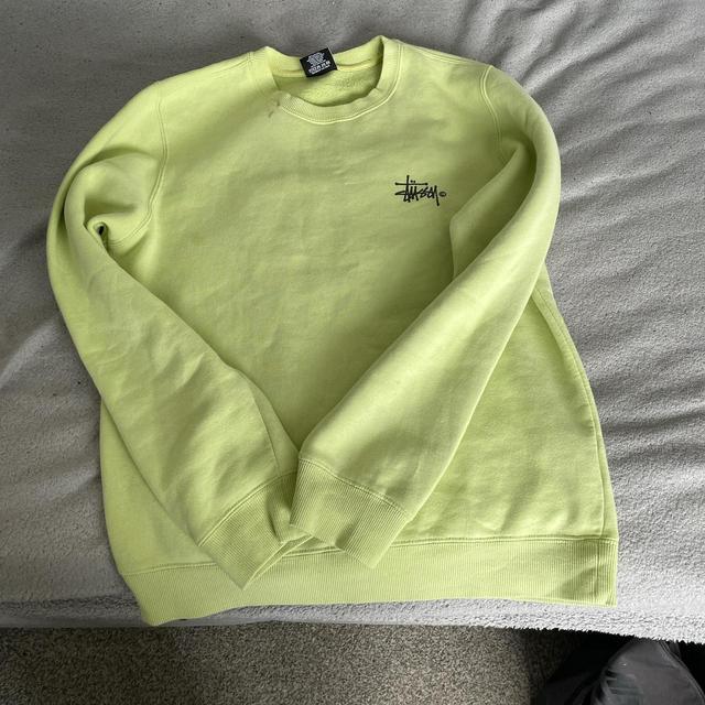 Stüssy Men's Sweatshirt - Green - S on Productcaster.