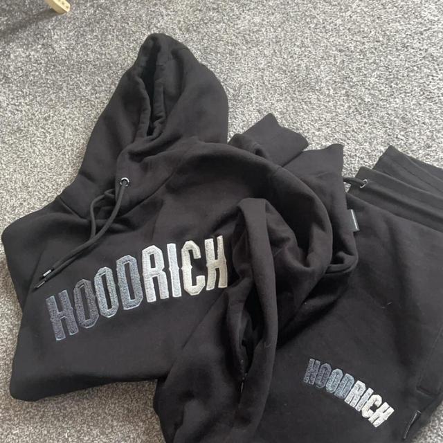 Hoodrich Men's Hoodie - Black/White - L on Productcaster.