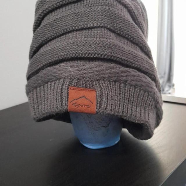 Men's Beanies - Grey on Productcaster.