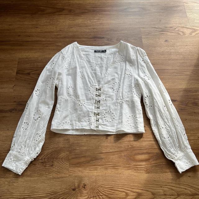 Nasty Gal Women's Blouse - White - 12 on Productcaster.