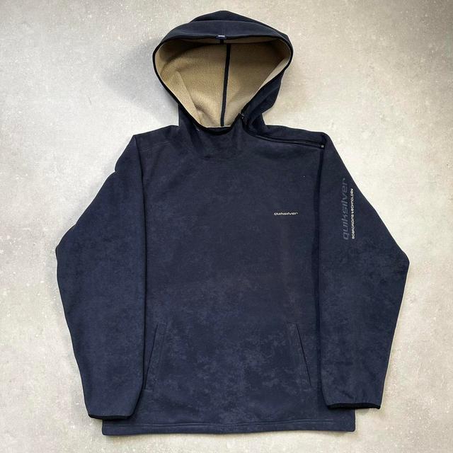 Quiksilver Men's Hoodie - Navy/Cream - XL on Productcaster.