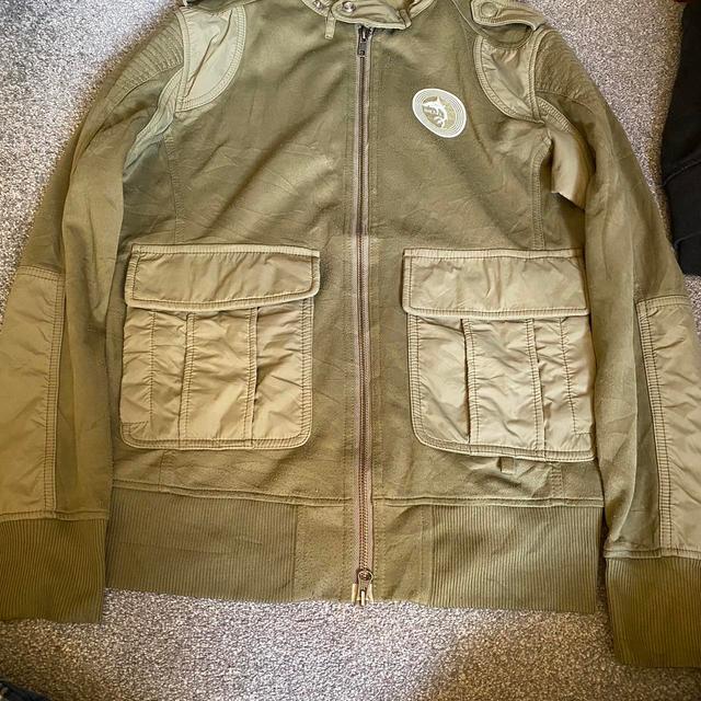 Diesel Men's Bomber Jacket - Khaki/Green - S on Productcaster.