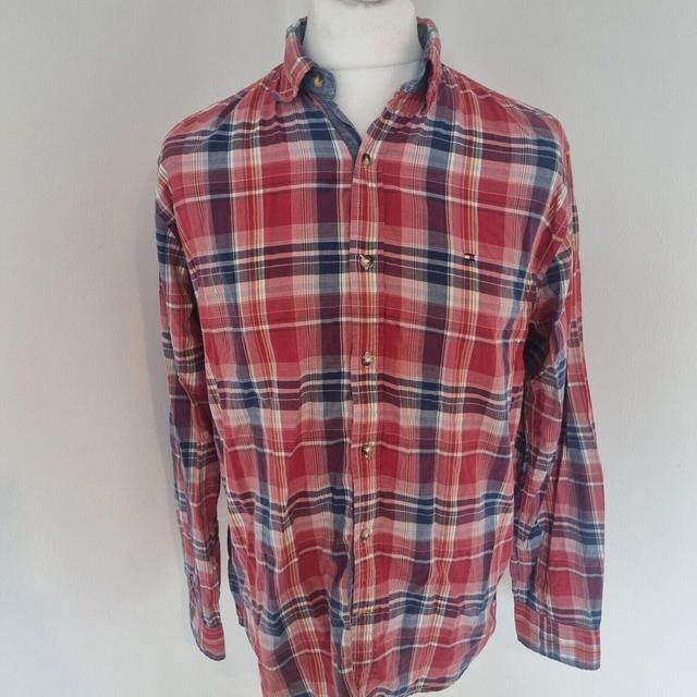 Tommy Hilfiger Men's Shirt - Red - L on Productcaster.